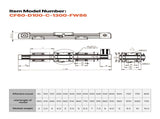 Linear Guide Rail, Belt Drive, CNC Linear Motion Stage Actuator, with Nema34 Stepper Motor, 1300 mm V952-CNCZXDGPDCD6PZ6T6001V9