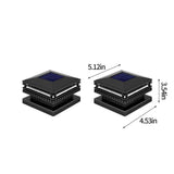 2 Pack Solar Post Lights Outdoor, IP55 Solar Fence Lights for 3.5x3.5, 4x4, 5x5 In Patio Decks, V1370-AZ4-19788