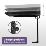 EQUIPMED Mobility Scooter & Power Wheelchair Shade Canopy Roof, 1-Inch Mount, 3 Height Settings, V219-HMBMSAEQC9KA
