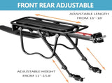 Rear Bike Rack,Bike Cargo Rack w/Fender & Large Size Reflective,Quick Release Mountain Road Bicycle V1258-DP02-C-1421