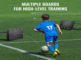 Soccerer Board, 100x40 cm Portable Soccer Wall with 2 Angles, Foldable HDPE Kickback V952-ZQHDBHDPE401ECPEMV0