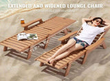 Chaise Chair, 181 kg Weight Capacity, 6 Positions Adjustable Patio Chair, Outdoor HDPE V952-HDPESLTYGDTYYCZAV001V0