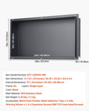 VEVOR Shower Niche 33.0 x 63.5 x 10.2 cm Frameless Recessed Shelf Stainless Steel V952-BXGLYBKHS1C1WTOYK001V0