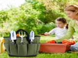Garden Tool Bag With 9 Pockets Sturdy Oxford Cloth Gardening Tote Organizer For Home Yard Lawn 34W X V1189-LWWAL-20260327-04576