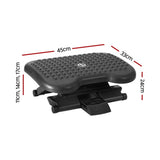 Artiss Foot Rest Stool Office Under Desk Angle Adjustable Footrest Massage Black FS-PP-24-BK