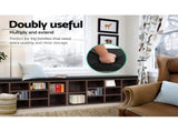 Artiss Shoe Rack Cabinet Bench 10 Cubes - Walnut FURNI-O-SHOE-BEN102-WAL