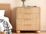 Artiss 4 Chest of Drawers Dresser Tallboy Pine FUR-Z-CDR-03-4D-WD-AB