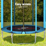 Everfit Trampoline 6FT Kids Trampolines Safety Net Pad Round Blue TRAMPO-D-6FT-BL