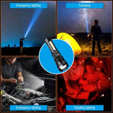Super Bright 30W 14LED Flashlight White Laser Tactical Torch Lamp for Camping AU V201-W12552809