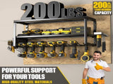 Heavy Duty Power Tool Organizer Wall Mount - 3-Tier Garage Storage Rack with Drill Holder, V888-ELOSUNG18460
