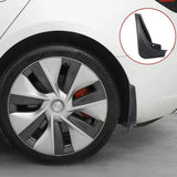 Tesla Model 3 Mud Guards Set of 4 Front and Rear Fenders White Compatible with Tesla V1188-TR101-47223-5