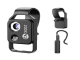 Black Portable 200X Clip-On Microscope Lens for Smartphone - HD Pocket Magnifier with CPL Filter and V888-ELOSUNG32960