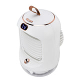 Mini Air Conditioner Humidifier Aromather 3 Gears 5 Blades USB Charging Night Light Water Cooling V1294-YM0523-3113220038611