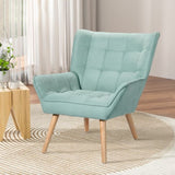 Artiss Armchair Lounge Chair Accent Chairs Sofa Linen Fabric Cushion Seat Blue UPHO-B-ARM06-FB-BL