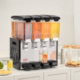 VEVOR Commercial Beverage Dispenser 10L x 4 Tanks Cold Juice Ice Drink Dispenser V952-SYYLJJBSJXS1VGEIJV3
