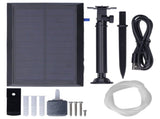 IP65 5.5V 1.5W Oxygen Pump Kit Solar Charging Air Aeration Pump for Aquarium Fish Tank Aquaculture V1294-YM0714-3111210327011