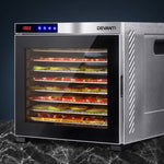 Devanti 10 Trays Food Dehydrator Stainless Steel Tray FD-E-310-SS