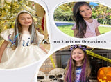 16 PCS Hair Tinsel Extension and 1 PC Halloween Headband V1259-DP01-A-1496