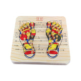 Wooden Foot Massage Board Acupoint Foot Massager Reflexology Chart V1294-YM0717-10163590