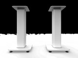 Kanto SX26W 26" Tall Fillable Speaker Stands with Isolation Feet - Pair, White V398-KO-SX26W