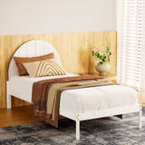 Artiss Bed Frame Single Size Wooden White DALY WBED-DALY-S-WH-AB