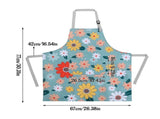 3 Pack Floral for Women,Adjustable Chef Apron with Flower Pattern,Waterproof Kitchen Cooking V1192-AZ-W-31852