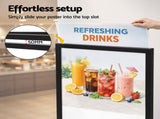 A1 Frame Pedestal Sign Holder Poster Stand Display Board Double Sided 60x90cm SIB-H165-A1-BK