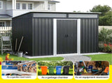 Giantz Garden Shed Outdoor Storage 2.60x1.95M Tool Sheds Workshop House Shelter SHED-FLAT-6X9-ABC