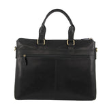 Pierre Cardin Leather 15" Laptop Briefcase Business Bag - Black V563-PC3621-BLACK