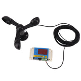 3 Fan Blades Tower Crane Anemometer 3 Blades USB 5V High Accuracy 212 Lever Wind Speed Alarm Device V1294-YM0706-3111230243711
