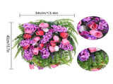 Artificial Flower with Lilacs Hyacinths Hydrangeas Spring Summer Floral Greenery V1294-YM0523-220323DY02-10