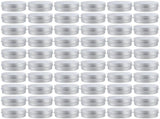 50PCS Small Aluminum Cans, 2oz Metal Round Tins, 60ml Aluminum Container with Screw Lid, DIY Candle V1369-AZ3-W-08880