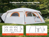 Large SUV Tent for 6 Person, 3.05 x 2.74m 3-Season SUV Tailgate Tent with Ventilated Doors & Mesh V952-CZZPCHK109FTIN0BQ001V0