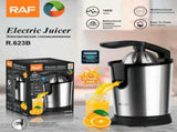 Electric Citrus Juicer with Stainless Steel Body and Dual-Color Press Arm Effortlessly Squeeze V1341-ZY-5L3VCSWE-BLACK