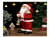 Electric Musical Santa Claus Figurine, About 45cm Tall with Music, Creative Standing Doll, Full of V1232-SDLR-DCK-001
