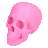 Resin Halloween Skull Decor Festival Home Props Fake Whole Person Skull Ornaments Pink V1294-YM0523-3115210185511
