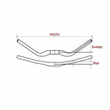 Satori EVO 35 Large - 355mm Rise Handlebar - Black MTB Trekking Universal 780mm Long V382-SATORIEVO35LARGE