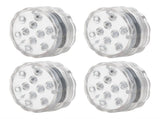 4Pcs IP68 LED Pool Light 16 Colors RGB Underwater Lamp 21Key RF Remote Control with Suction Cups V1294-YM0901-3119210066711