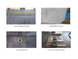 8X5 BOX TRAILER CAGE CANVAS COVER 3 FOOT Thick Rip Resistant Waterproof V379-TRAILCOV859001
