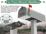 Mailboxing Bracket,Universaling Adapter Plate Fit Wood or Hollow Posts for Most Post V1370-AZ4-10020