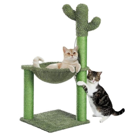 Cactus Cat Tree Tower Scratching Post Scratcher Kitten Condo House Play Bed Toys V63-844631