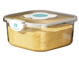 Rice Container Airtight Grain Food Storage Box Transparent with Cover for Home Kitchen Transparent V1294-YM0703-3118230110211