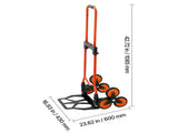 Stair Climbing Cart, 54 kg Stair-Climbing Capacity, Portable Folding Trolley Cart with Telescoping V952-QXTCSPLCHJG23BKCT001V0