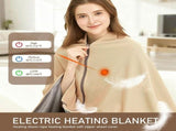 Portable Heated Shawl Blanket, Heated Shawl & USB Powered Winter Blanket Wrap with Soft Zipper V1366-AZ2-W-11468
