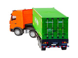 118 Scale 9-Channel Alloy Remote Control Container Truck with Lights & Sound for Indoor Play V196-1317