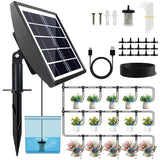 Solar Powered Automatic Irrigation System with Digital Control Panel & Timer - Weatherproof Durable V888-ELOSUNG55142-1