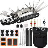 Bike Repair Tool Kit Portable, 16 in 1 Bicycle Multitool with Tire Levers Hex Spoke Wrench for Road V1366-AZ2-W-02422