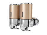 Wall Mount Soap Shower Dispenser Dual Pump 2 Separate Compartments Reusable Space Saving Shampoo V1294-YM0523-3112220024911