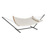 Two Person Hammock with Stand Included, Double Hammock with Curved Spreader Bar and Detachable V952-HFDCMBSCSTXHSCU1GV0