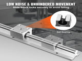 Linear Guide Rail Set, SBR20 1800mm, 2 PCS 70.9 in/1800 mm SBR20 Guide Rails and 4 PCS SBR20UU Slide V952-ZXDGSBR20MM182EHIV0